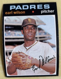 1971 Topps Earl Wilson Baseball Card #301 Padres Pitcher Low-Grade