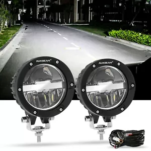 AUXBEAM 4inch LED Work Light Bar Hi-Low Offroad Pods Fog Truck SUV Driving Lamp - Foto 1 di 12