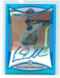 2008 BOWMAN Draft Prospects Blue Refractor Evan Frederickson AUTO Card BDPP121 - Picture 1 of 1