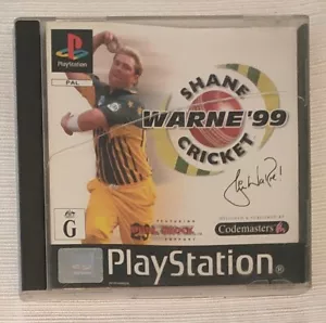 Shane Warne Cricket PS1 PlayStation 1 PAL Manual Free Post - Picture 1 of 3