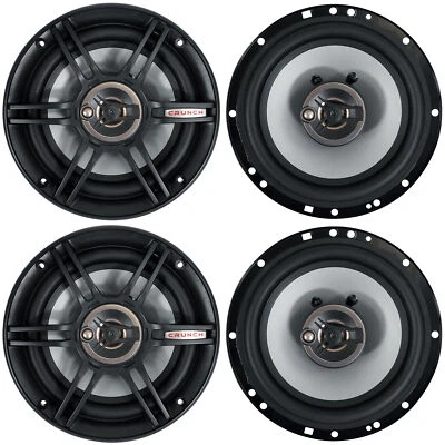 (4) Crunch CS653 6.5" Car Audio 3-Way Speakers 300 Watts Max 6 1/2" Inch - Image 1 of 4
