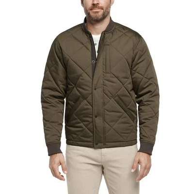 Banana Republic Men’s Quilted Bomber Jacket - GREEN (Select Size: S-XXL) - Image 1 of 4