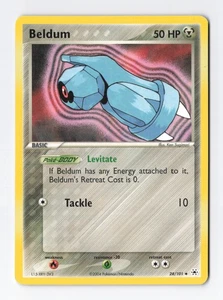 Beldum 28/101 Uncommon Regular Hidden Legends Vintage Pokemon Karte LP - Bild 1 von 3
