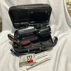 Vintage Sony Betamovie CCD BMC-550 Movie Video Camera Hardcase broken handle  - Picture 1 of 21