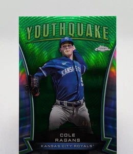 2024 Topps Chrome Cole Ragans Youthquake Green RC TQ-48 /99 | ROYALS - Picture 1 of 2