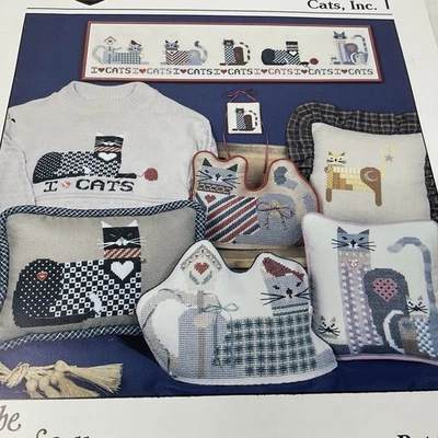 Heartstrings CATS INC Cross Stitch Pattern Artists Collection Pat Thode AC-88 - Image 1 of 2