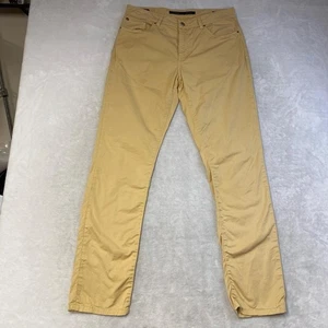 Teleria Zed Mens Beige Cotton Stretch Pants Made in Italy Size 34 - Picture 1 of 8