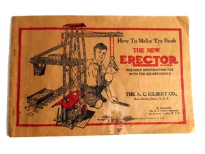 1938 Gilbert Erector Set Instruction Book Complete How To Make 'Em Book Manual - Picture 1 of 13