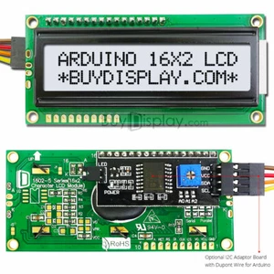 White IIC/I2C/TWI Character 16x2 LCD Display Module for Arduino w/Wire,Library - Picture 1 of 3