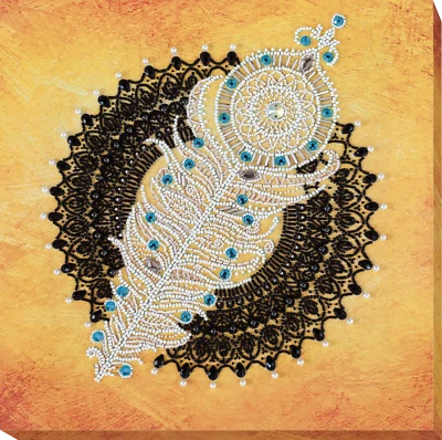 DIY Bead Embroidery Kit Delicate Breath Beaded stitching needlepoint beadwork - Image 1 of 4