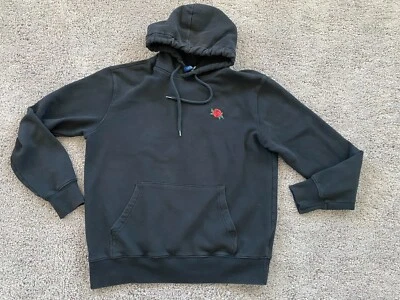 Sudadera con Capucha H&M Dividida Para Mujer Sudadera Mediana Negra Mangas Largas Rosa Bordada Foto 1 de 4