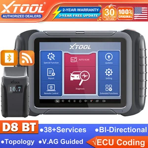 USED XTOOL D8BT Car BiDirectional OBD2 Diagnostic Scanner Tool ECU Coding CANFD - Picture 1 of 9