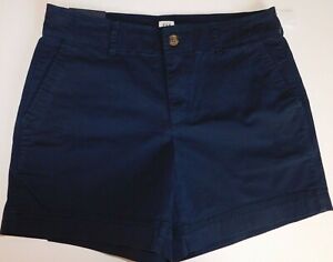 SHORTS--GAP--Womens 5" Khaki Navy Blue Stretch--Size 0--BRAND NEW WITH TAGS