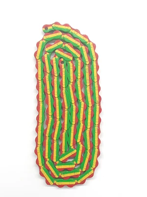 KMC Single 1 Speed Chain 1/2" x 3/32" Red Green Yellow K810 112L - Image 1 of 4