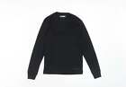 Campri Boys Black Polyester Basic T-Shirt Size 9-10 Years Round Neck Pullover