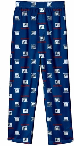 New York Giants NFL Youth Boys Allover Print Pajama Lounge Bottoms ~ NWT Cover