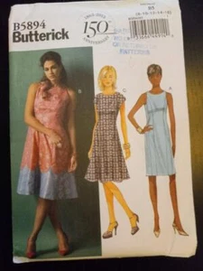 Butterick 5894 Misses Easy Dress Pattern Size 8-10-12-14-16 - Imagen 1 de 2