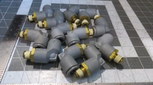 (Qty 12) 1/2" OD Tube X 1/4"-18 NPT Pneumatic Elbow Push To Connect Air Fitting - Picture 1 of 3
