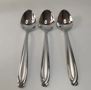 Hampton Silversmiths Concorde FROSTED Stainless TABLESPOONS Set Of 3 - Picture 1 of 4