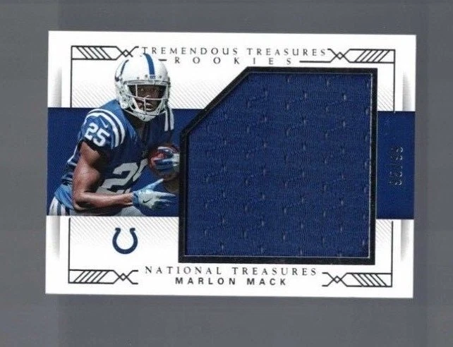  2017 Panini National Treasures Tremendous Rookies #37 Marlon Mack #95/99 (D) - Image 1 of 1