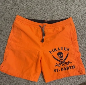 Orange Kids Swim Trunks St Barths Logo Size 10y - Picture 1 of 5