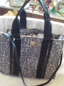 Daisy Fuentes 2 Way Handbag NWT Distressed Animal Print Large Crossbody or Tote - Picture 1 of 20