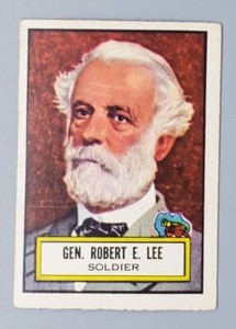 1952 Topps Look N See #34 Gen. Robert E. Lee