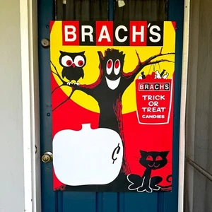 Brach’s Halloween Candy Door Poster – 1960s Vintage Decor Retail Price Sign - Picture 1 of 5