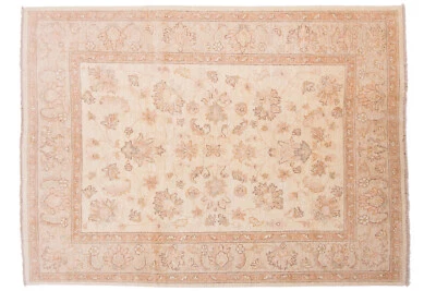 Afghan Chobi Ziegler Carpet Hand-knotted 150x200 Beige Oriental Wool - Image 1 of 4