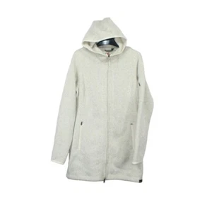 LL Bean Women's Sweater Fleece Coat Rugged Knit Sailcloth Size M - Picture 1 of 10