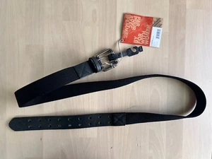 Schwalbenschwanz Workwear Doppelzinken Flex Arbeitsgürtel Schwarz XL XXL Leder Gummizug - Bild 1 von 5