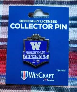 2024 Allstate Sugar Bowl Champions Collector Lapel Pin Washington Huskies - Picture 1 of 1