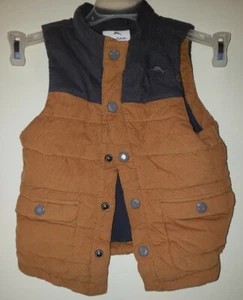 Tommy Bahama Khaki Brown Navy Blue Corduroy Vest Size 5T - Picture 1 of 4