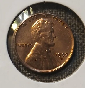 1952D Lincoln Wheat Error Penny Brilliant RD REV Cud. Deformed Letters - Picture 1 of 4