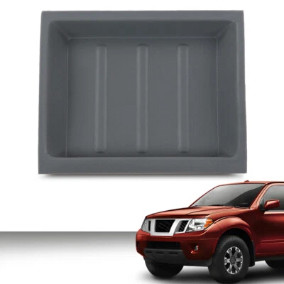 Fit For 2005-2017 Nissan Frontier Pathfinder Upper Dash Bezel Storage Box Gray Foto 1 de 4