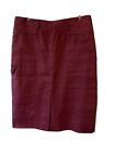 Mariella Rosati Pencil Skirt Burgundy Linen And Viscose Size 42/S