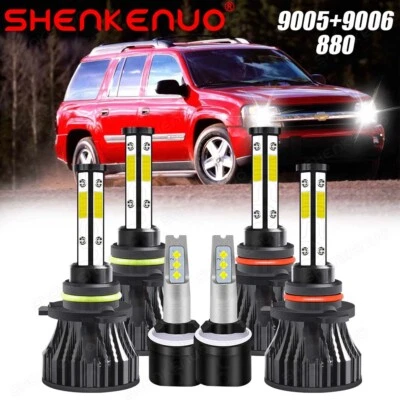 Faros LED altos/bajos + faros antiniebla para Chevrolet Trailblazer 2002-2009 Foto 1 de 4