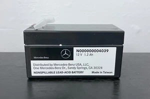 2015-2023 OEM Mercedes-Benz N000000004039 12V 1.2Ah Auxiliary AUX Battery - Picture 1 of 3