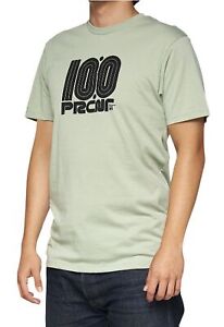 100% Pecten Mens Short Sleeve T-Shirt Slate Green