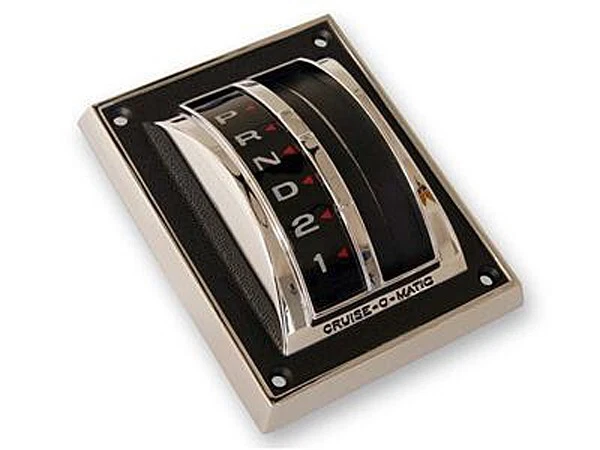 1967 1968 FORD MUSTANG C4 CRUISE-O-MATIC CHROME TRANSMISSION SHIFTER COVER BEZEL - Image 1 of 1