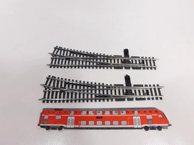 Märklin H0 AC 2X 2273 Right Hand Switch K-Track Manual Tested #DY842-0.5 - Image 1 of 3