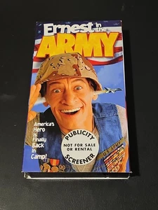 Ernest in the Army Screener Copy VHS Tape Jim Varney - Picture 1 of 4