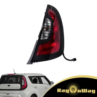 For 2014 2015 2016 2017 2018 2019 Kia Soul Tail Light Assembly Right Side Clear Foto 1 de 4