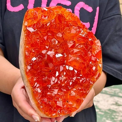 5LB Natural citrine block quartz crystal mineral specimen - Image 1 of 4