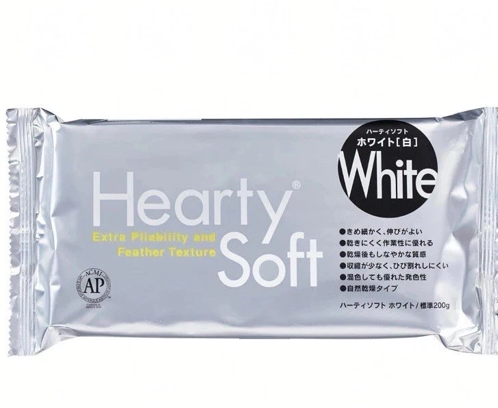 Padico Hearty Soft Clay 200g Color White 48406 Japan