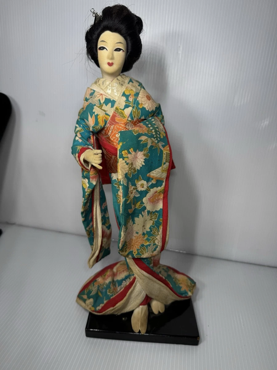 古い日本人形 時代小人形 2体 鶴寿斎 大正～昭和初期 椅子付 | 古美術ささき