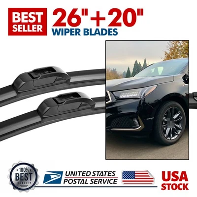 Front Windshield Wiper Blades For Lexus GX460 2011-2014 Pair 26"+20" All Season Foto 1 de 4