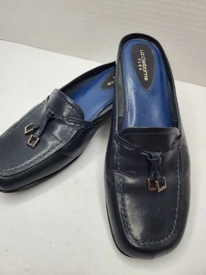 LIZ CLAIBORNE Flex  Alicia  Slip on Mules   US 6M Blue Vintage Flats Fast Ship - Image 1 of 4