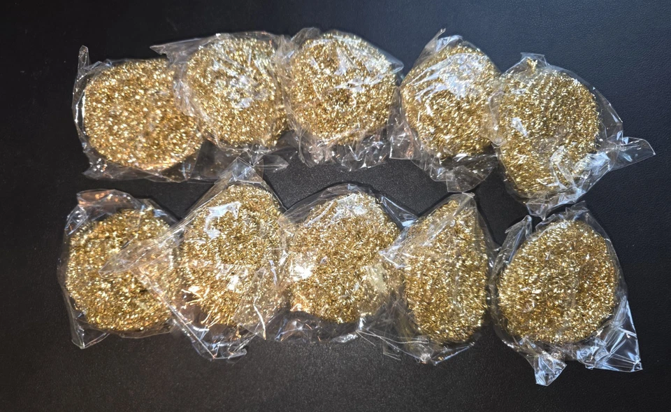 (10) Large Balls of Brass Cleaning Wire Coils *Soldering Iron Tip Cleaner* - Image 1 of 1