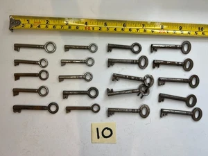 20 Vintage Cabinet Keys Pre Cut Tubular Restoration Wedding Lock Key (10) - Picture 1 of 24